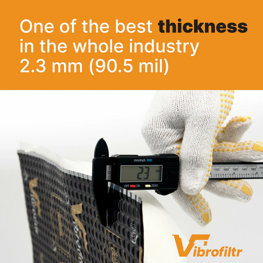 SOUND DEADENING MATERIAL VIBROFILTR 2.3 MM (90.5 MIL)