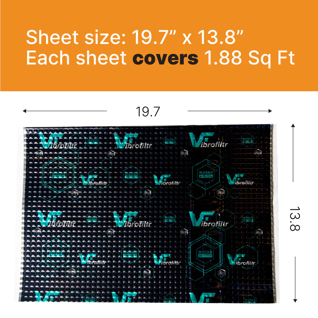 SOUND DEADENING MATERIAL VIBROFILTR 3.0 MM (118 MIL)